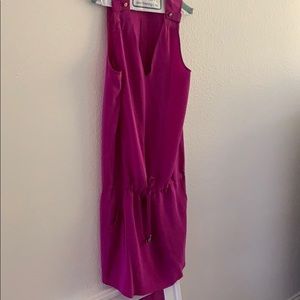 Amanda Uprichard magenta pink silk dress. Sz small